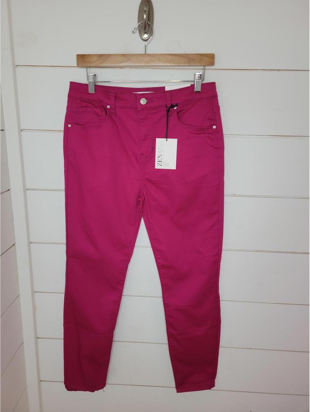 NWT Zenana large (waist 29") dark pink jeggings